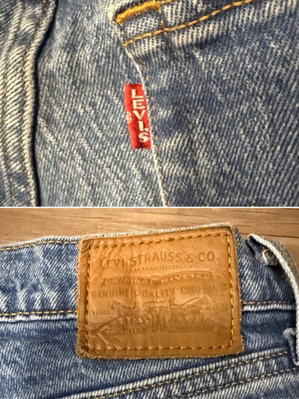 Levi’s Premium Wedgie Straight Ankle Jeans 25 Jive Sound $98 - Picture 7 of 12